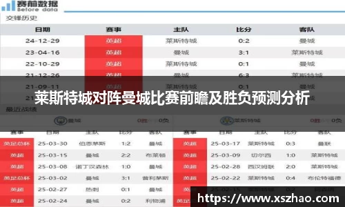 莱斯特城对阵曼城比赛前瞻及胜负预测分析